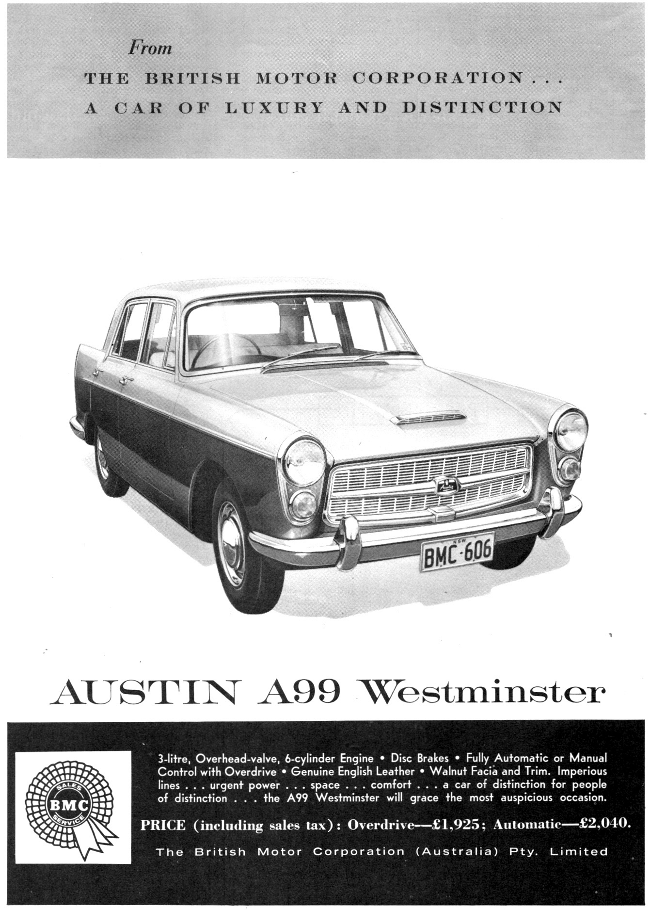 1961 Austin Westminster A99 BMC